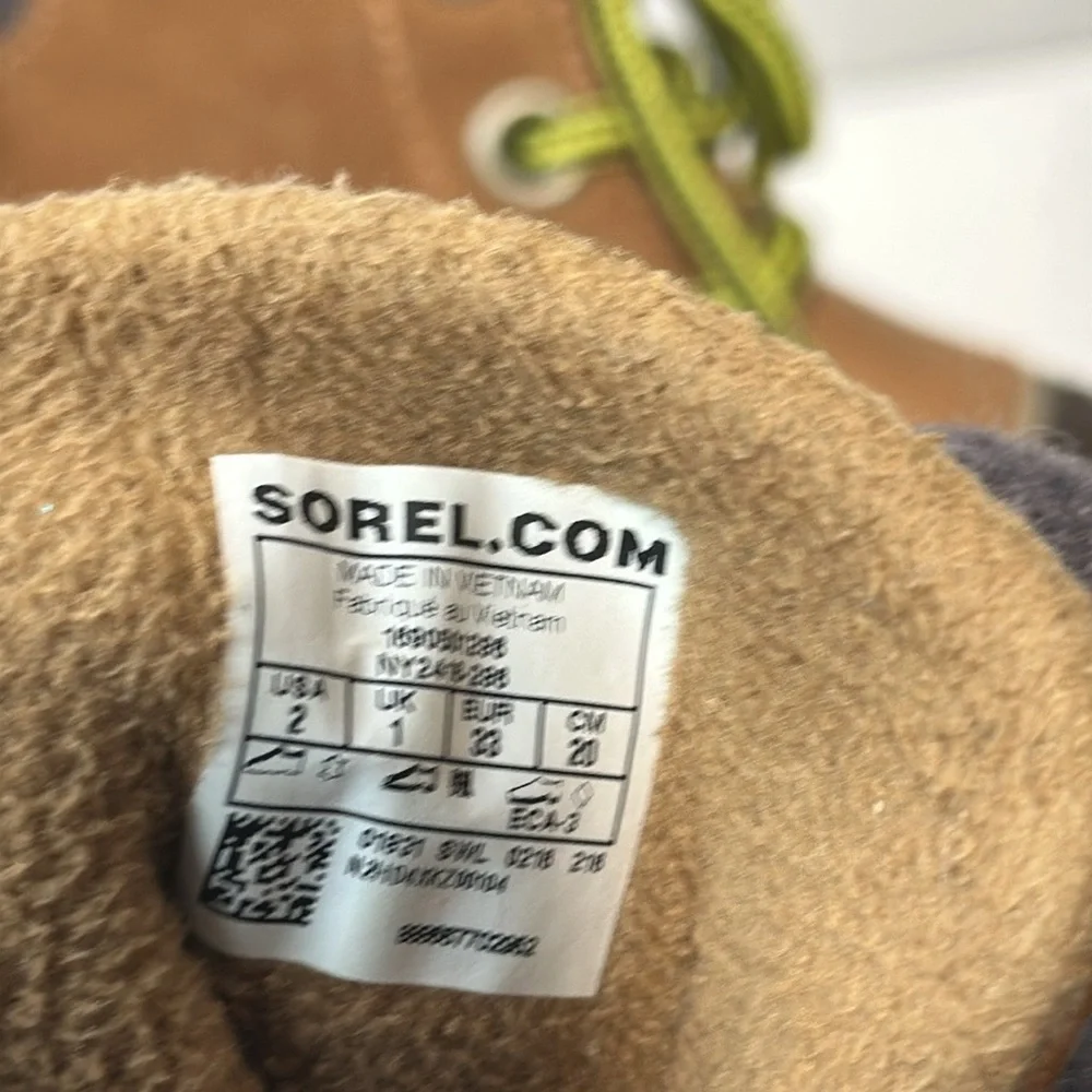 Sorel Slimpack ll Brown Winter Boots Size 2